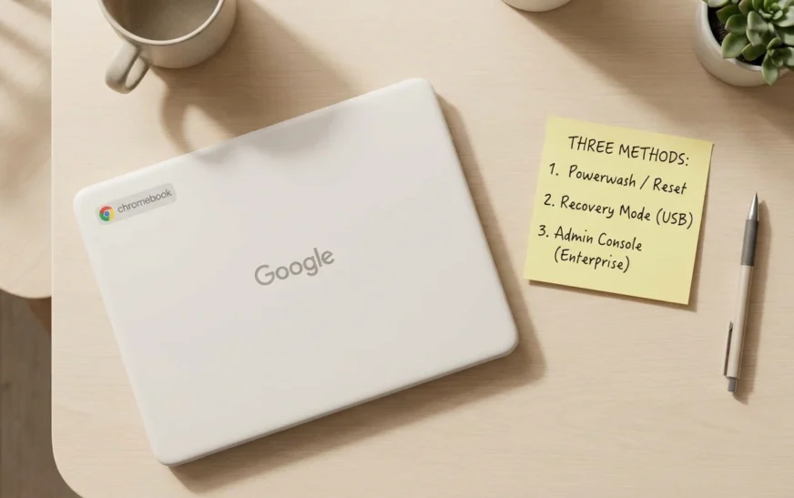 Convertible Chromebook folding into tablet mode where keyboard and trackpad turn off automatically