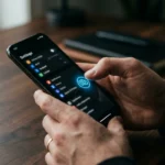 how to delete instagram account — hand hovering over a social app on a phone