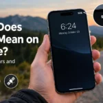 iPhone status bar showing SOS where the signal bars normally appear
