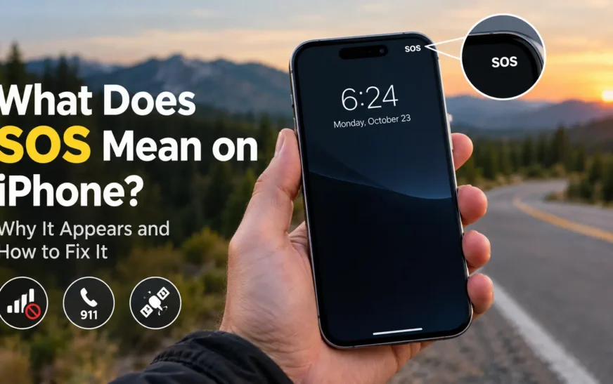 What Does SOS Mean on iPhone? Why It Appears and How to Fix It